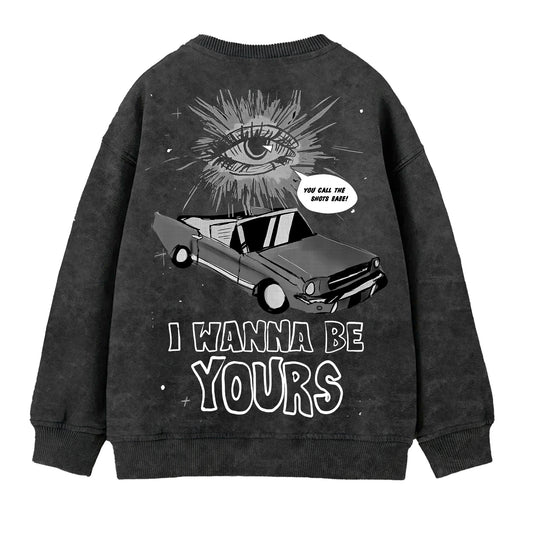 Arctic Monkey Acid Wash Sweatshirt