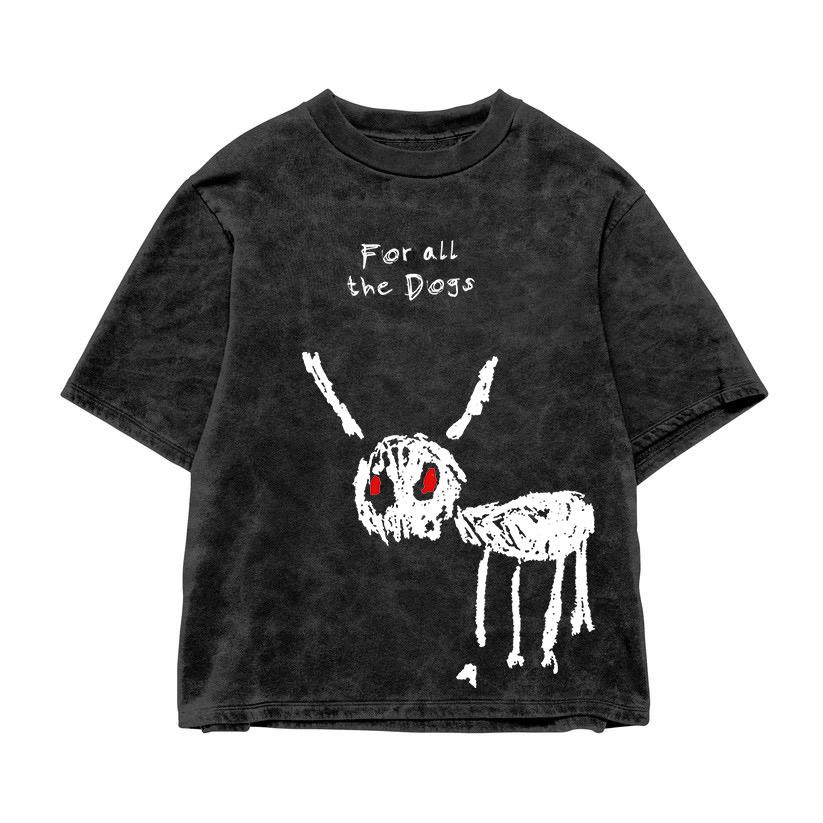 For All The Dogs Acid wash Tee