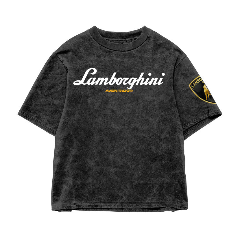 Lamborghini Aventador Acid wash tee