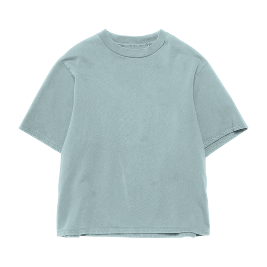 Aqua Blue Heavyweight Tee